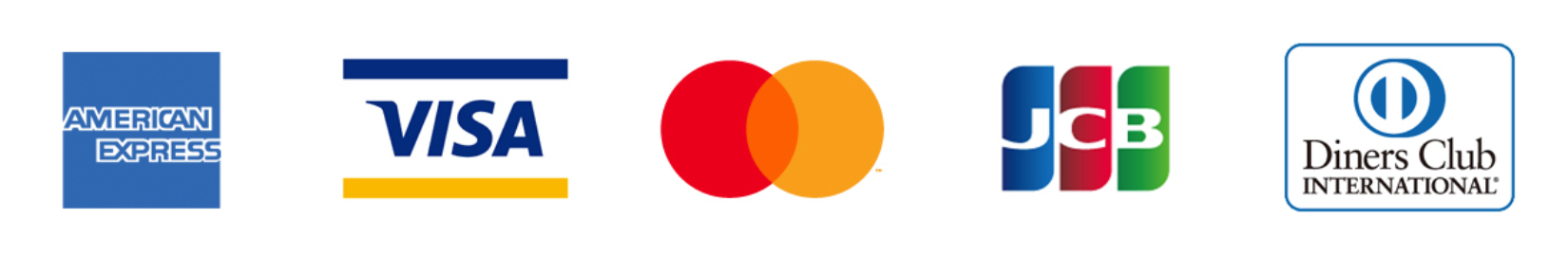 VISA/Master/JCB/AMERICANEXPRESS/DinersClubのアイコン